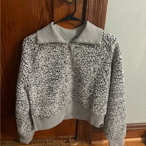 PINK Victoria's Secret Black and White Teddy Jacket